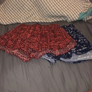2 pairs of shorts